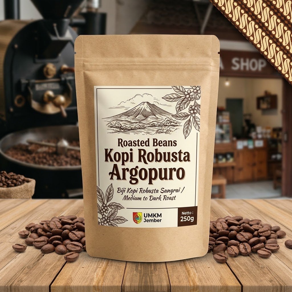 Roasted Beans Kopi Robusta Argopuro